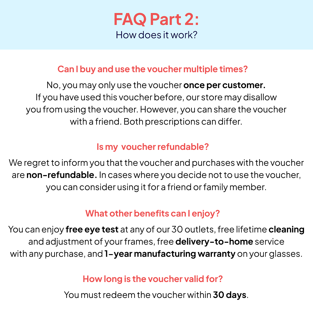 Lenskart Get a voucher to claim 2 pairs in online or at stores left side