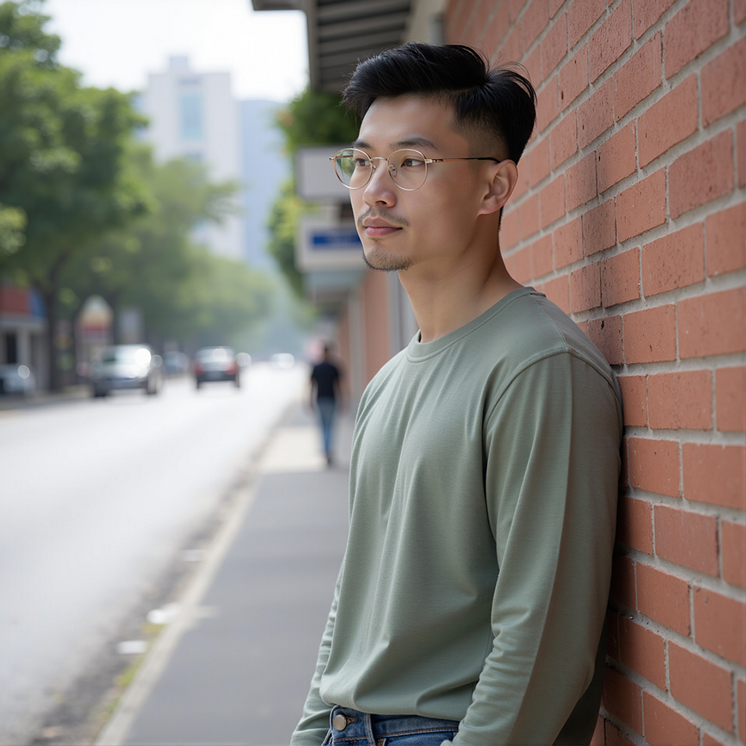 Lenskart Gold Full Rim Round left side