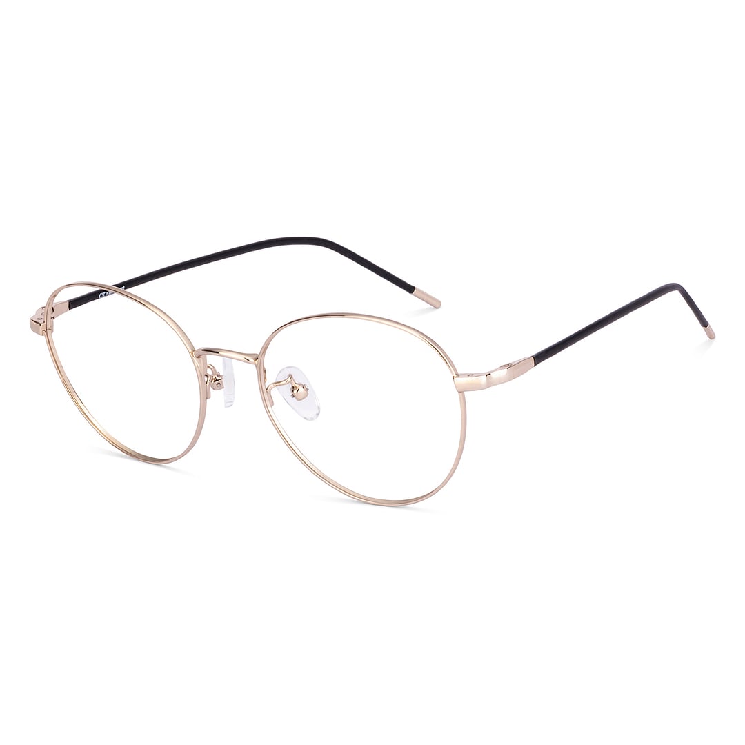 Lenskart Gold Full Rim Round right side