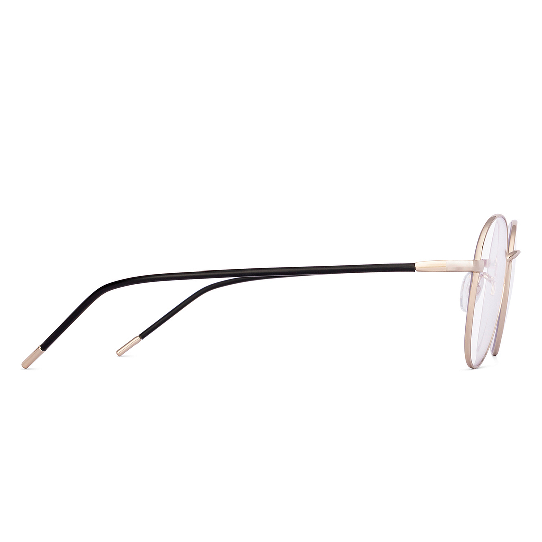 Lenskart Gold Full Rim Round left side