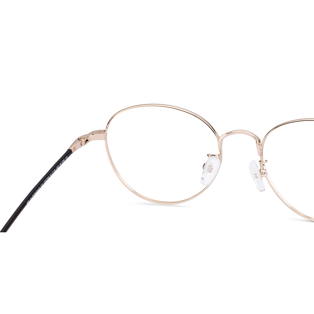 Lenskart Gold Full Rim Round right side