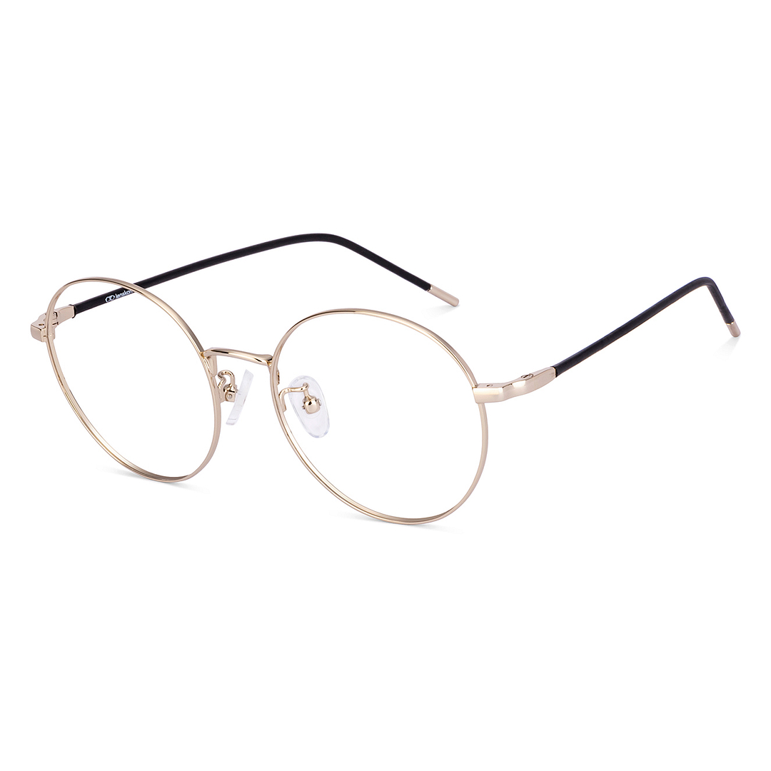 Lenskart Gold Full Rim Round right side