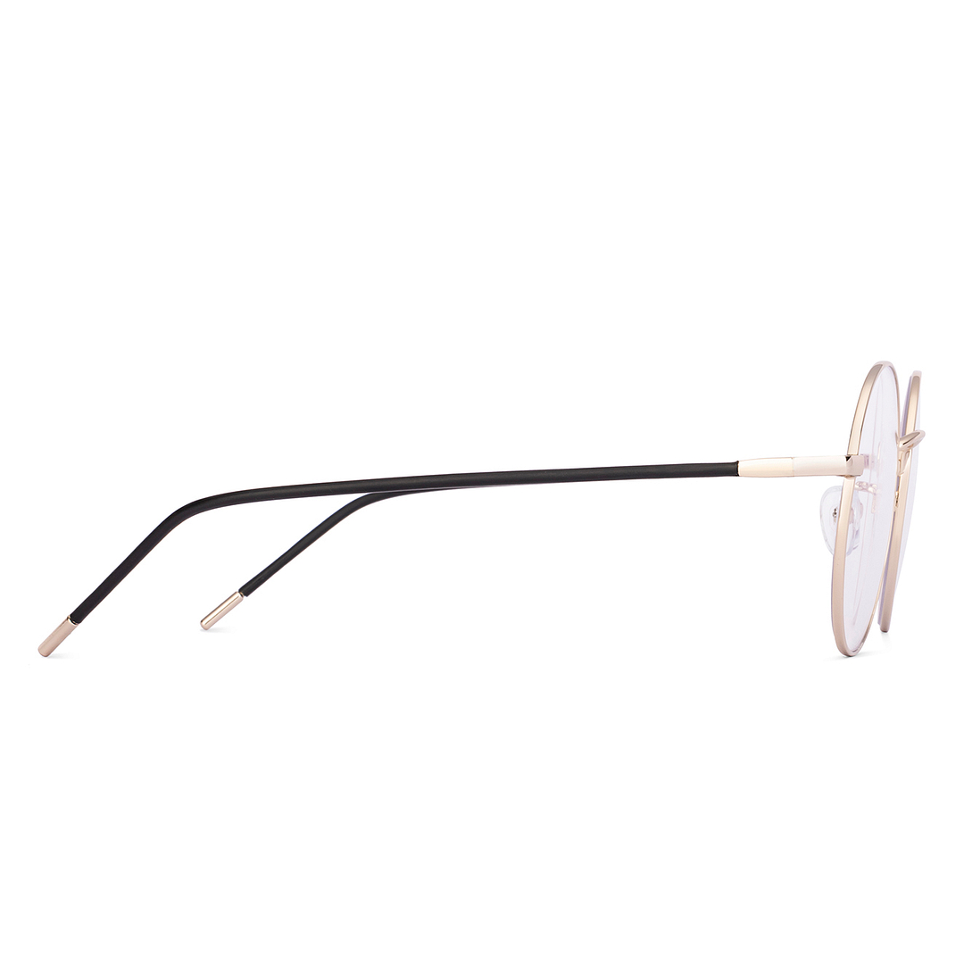 Lenskart Gold Full Rim Round left side