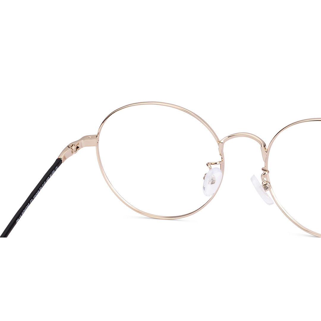 Lenskart Gold Full Rim Round right side
