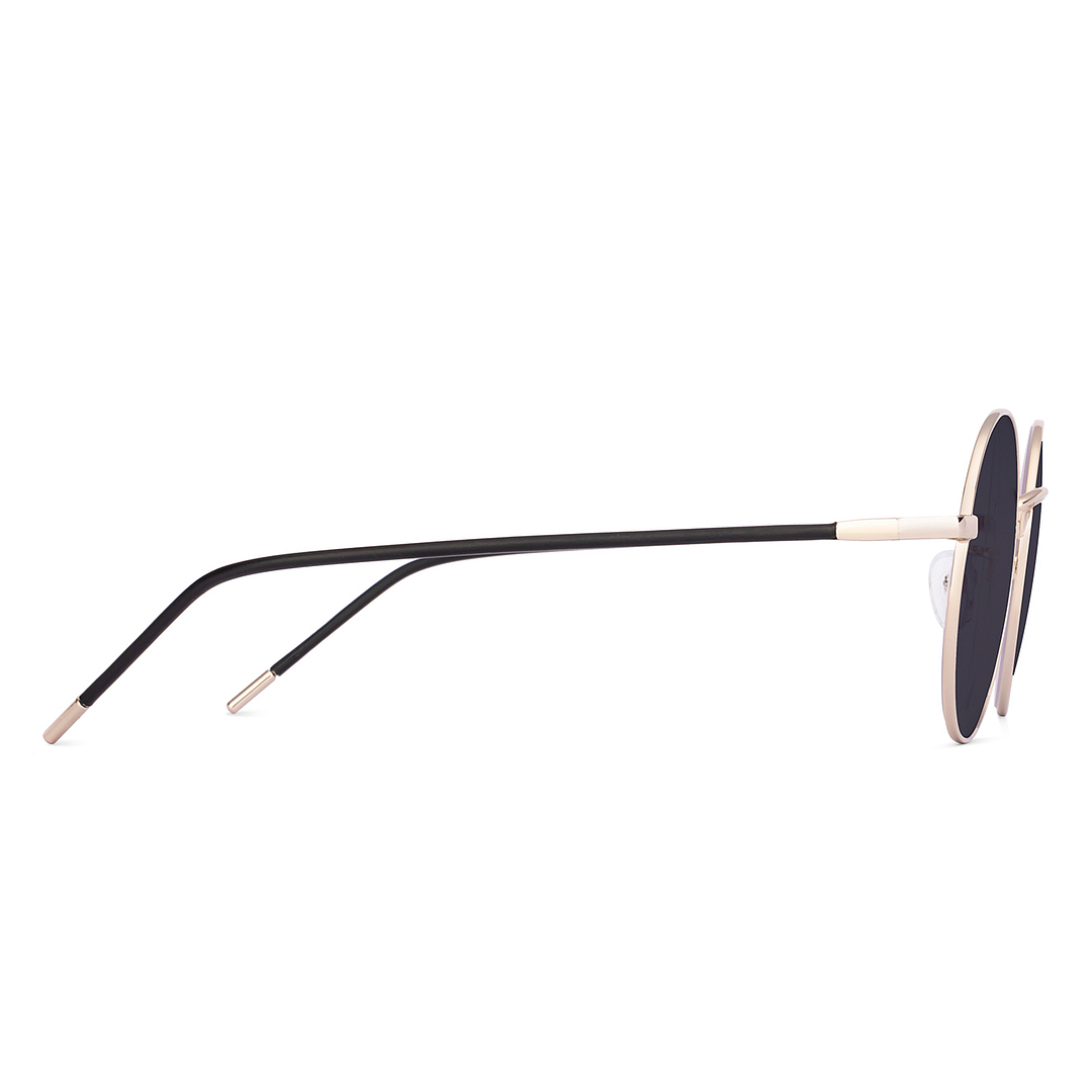 Lenskart Gold Full Rim Round left side