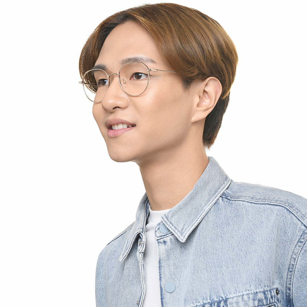 Lenskart Gold Full Rim Round right side