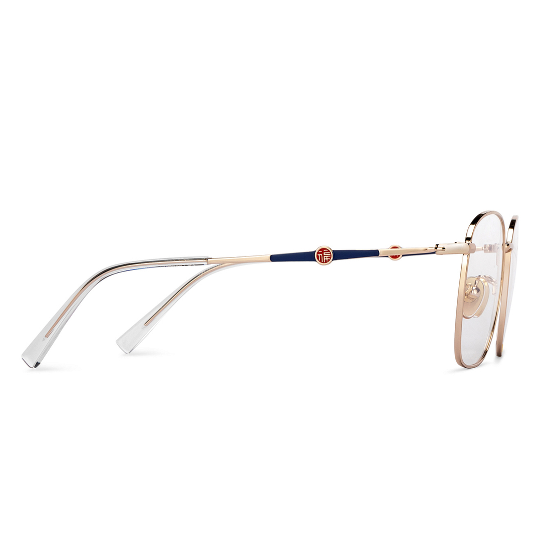 Lenskart Gold Full Rim Square left side