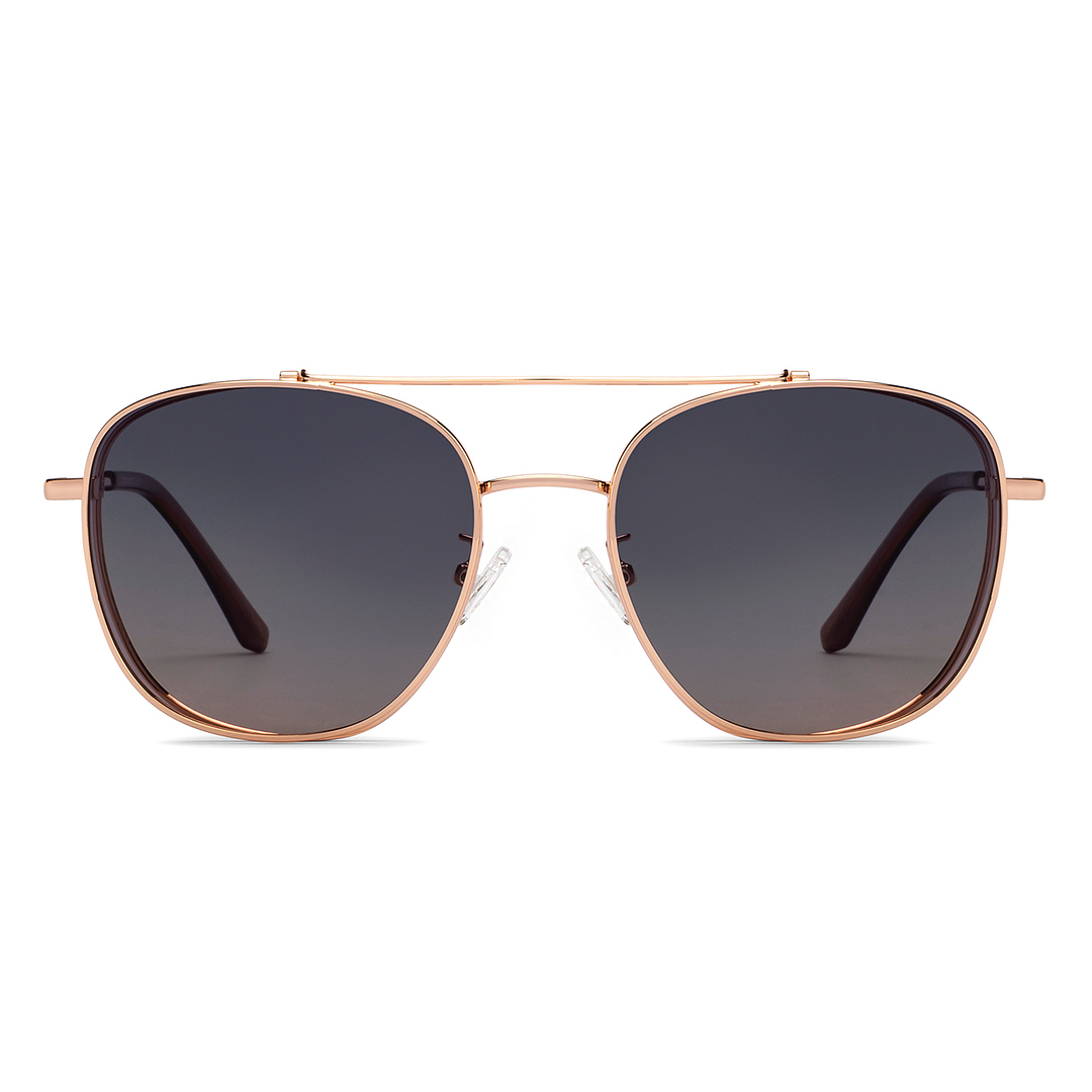 Lenskart Air Gold Full Rim Aviator left side