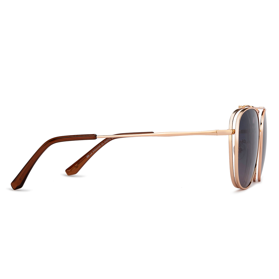 Lenskart Air Gold Full Rim Aviator right side