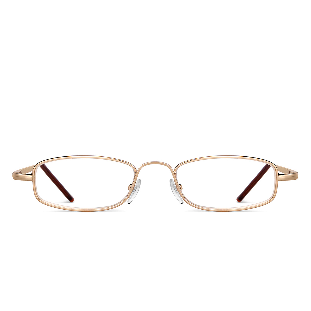 Lenskart READERS Gold Golden Brown Full Rim Rectangle Lenskart READERS LR 6967 Only for 1 Prefitted Powers left side