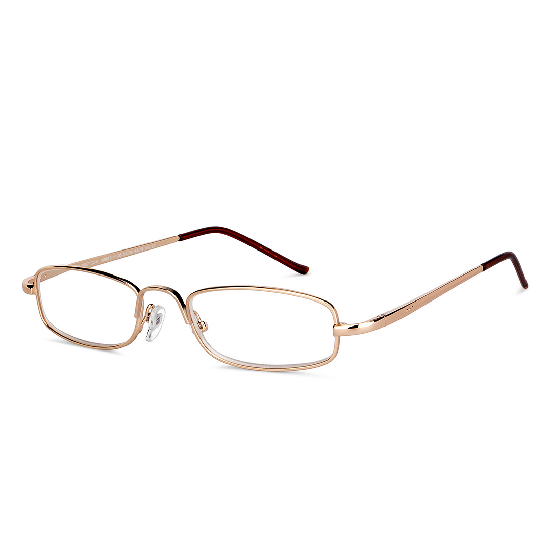 Lenskart READERS Gold Golden Brown Full Rim Rectangle Lenskart READERS LR 6967 Only for 1 Prefitted Powers right side