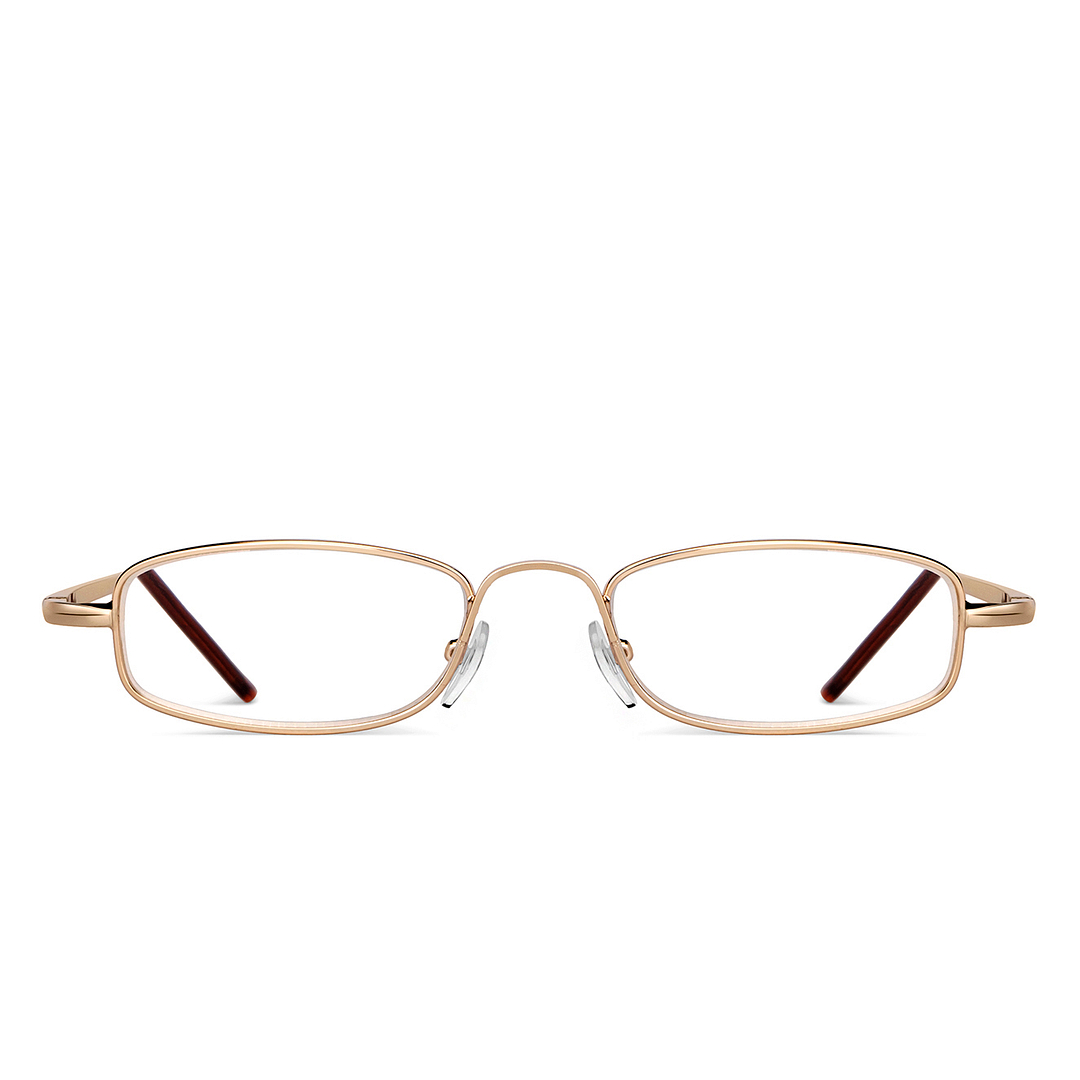 Lenskart READERS Gold Golden Brown Full Rim Rectangle Lenskart READERS LR 6967 Only for 1 5 Prefitted Powers right side