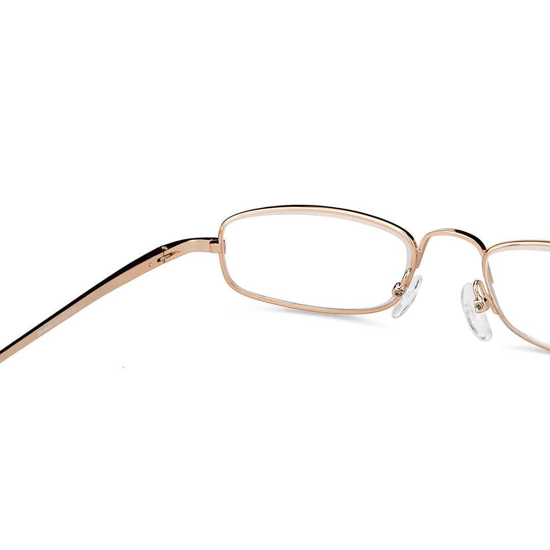 Lenskart READERS Gold Golden Brown Full Rim Rectangle Lenskart READERS LR 6967 Only for 2 5 Prefitted Powers right side