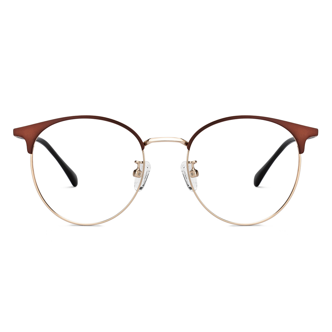Lenskart Air Gold Full Rim Round right side