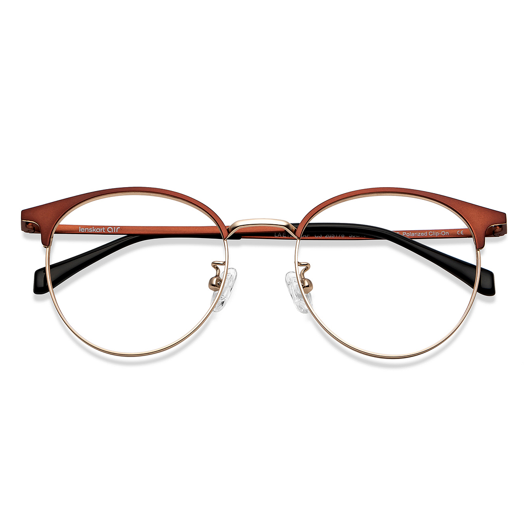 Lenskart Air Gold Full Rim Round right side
