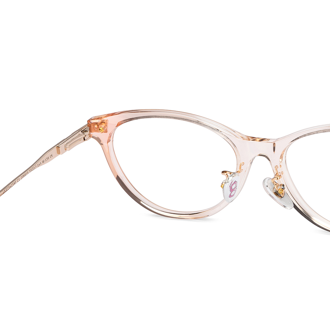 Lenskart Brown Transparent Full Rim Cat Eye right side