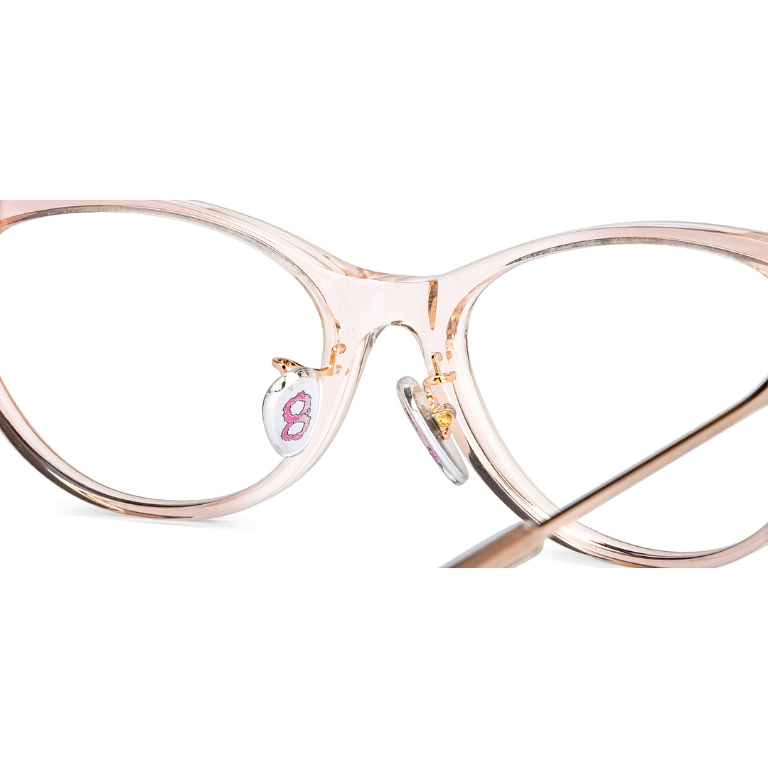 Lenskart Brown Transparent Full Rim Cat Eye right side