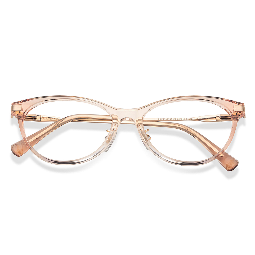 Lenskart Brown Transparent Full Rim Cat Eye right side