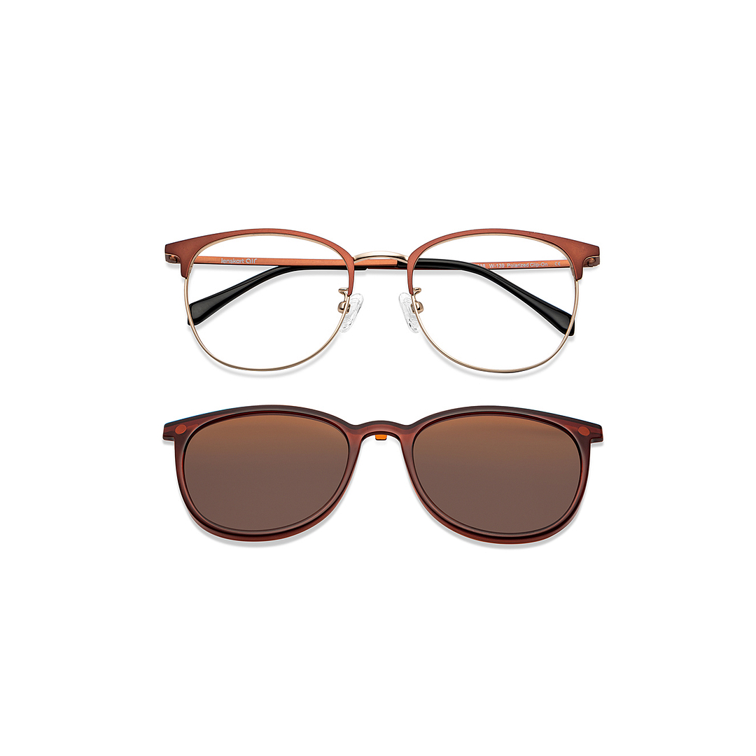 Lenskart Air Online Gold Full Rim Round left side