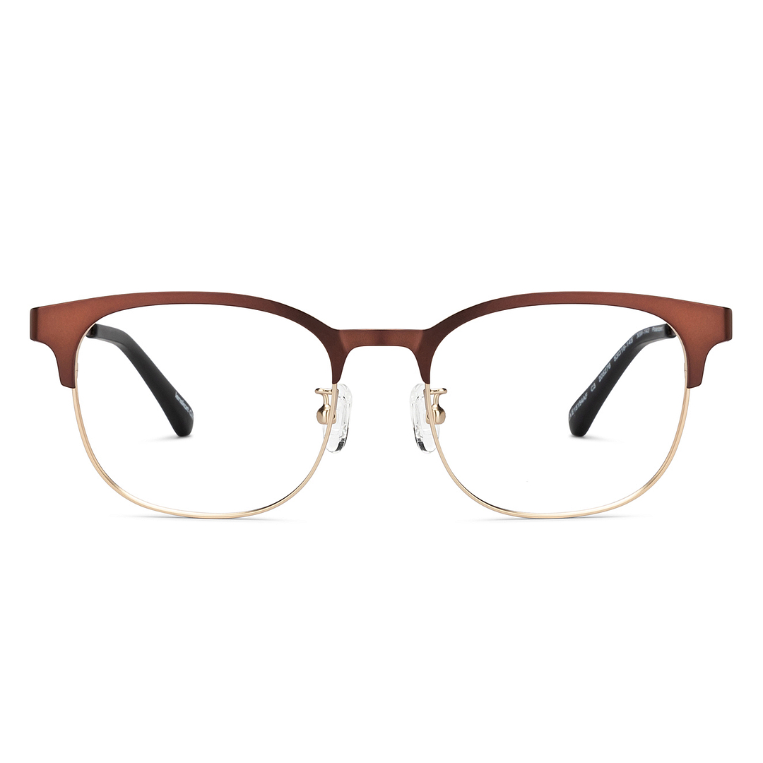 Lenskart Air Gold Full Rim Square left side