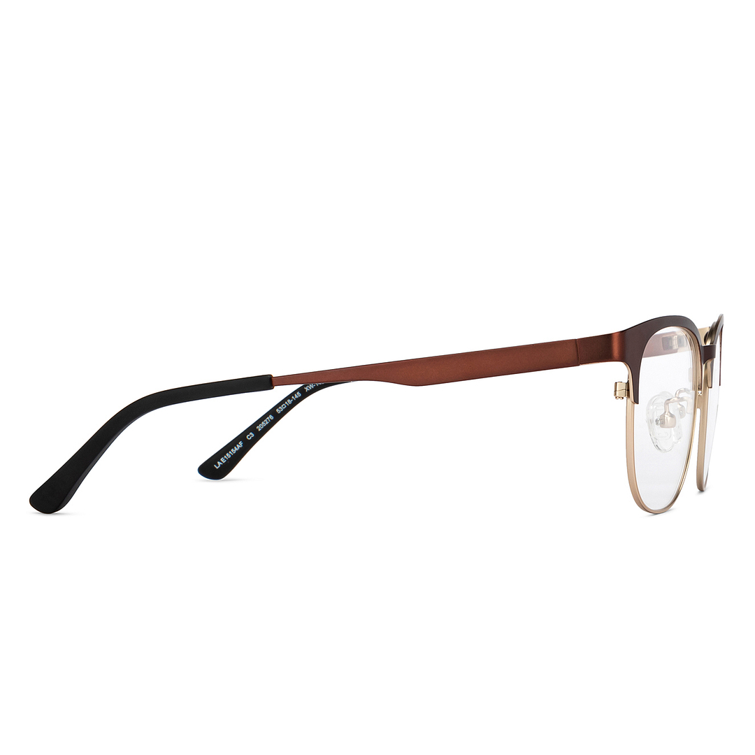 Lenskart Air Gold Full Rim Square left side