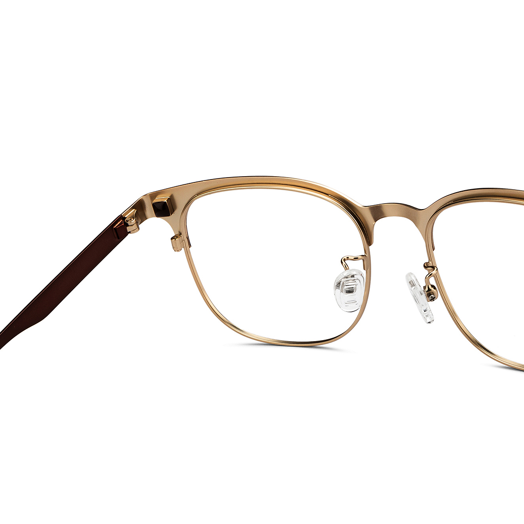 Lenskart Air Gold Full Rim Square right side