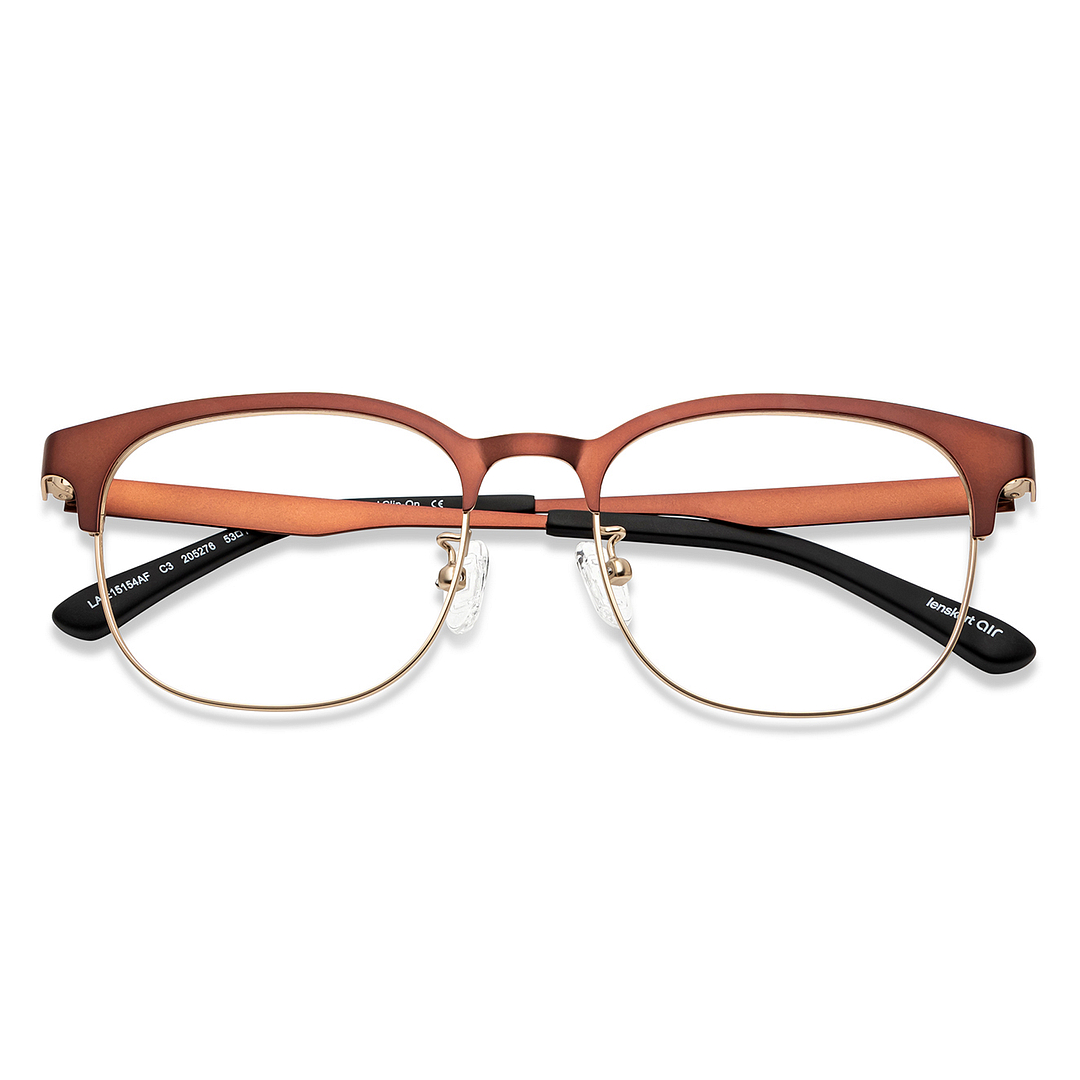 Lenskart Air Gold Full Rim Square right side