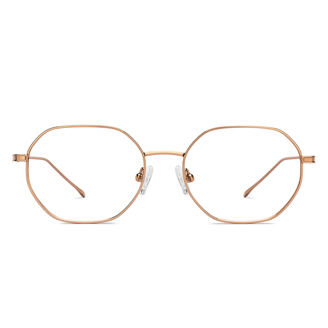 Lenskart Air Online Gold Full Rim Geometric right side