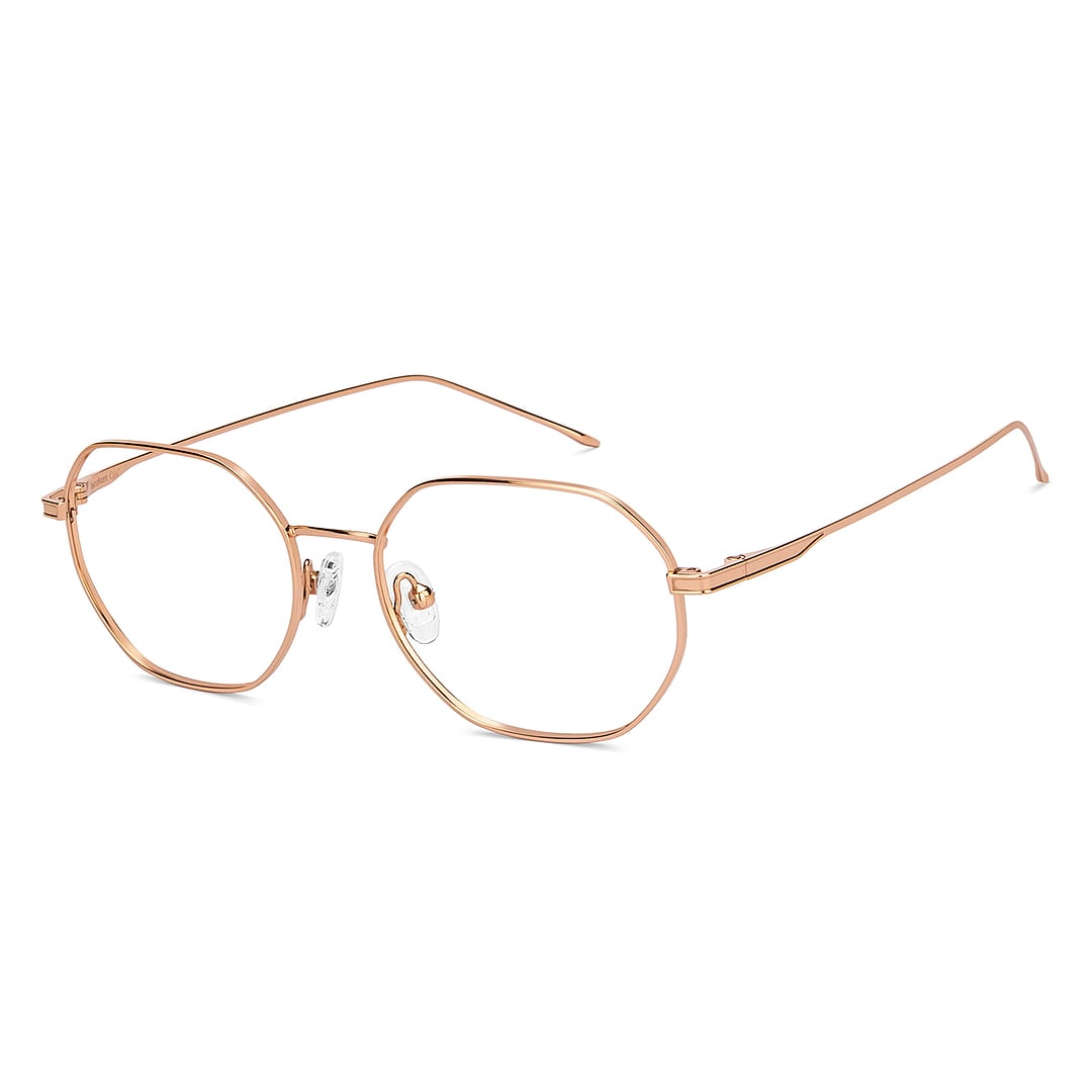 Lenskart Air Online Gold Full Rim Geometric left side