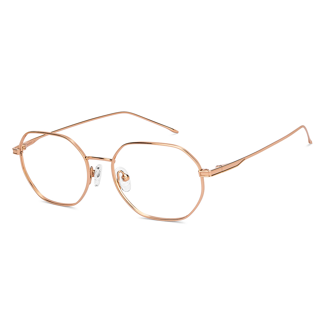 Lenskart Air Online Gold Full Rim Geometric right side