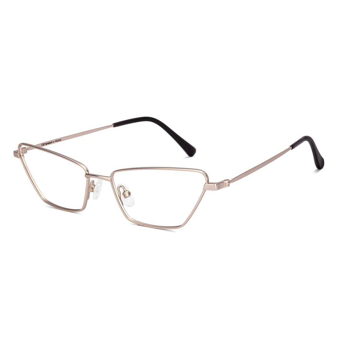 Lenskart Gold Full Rim Rectangle left side