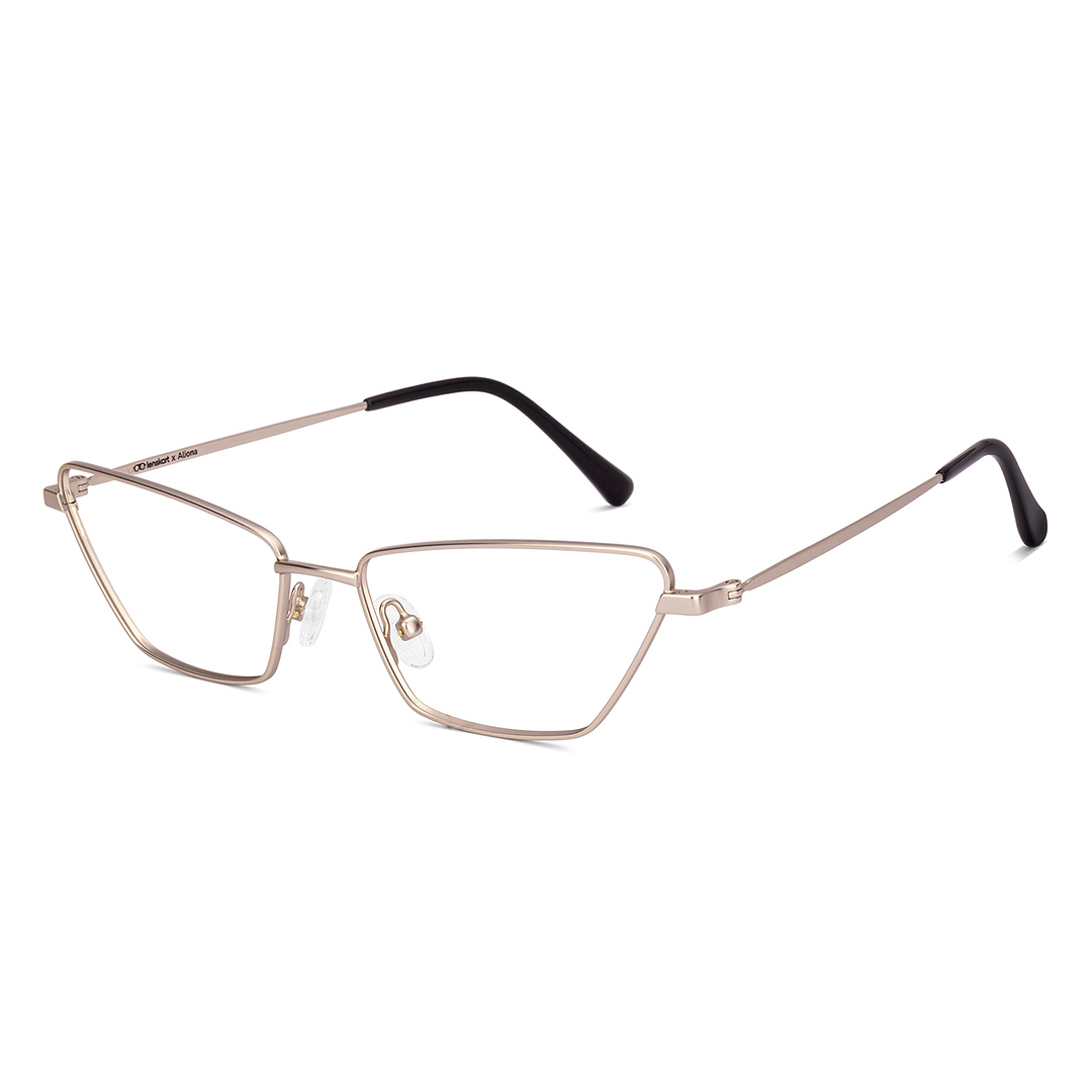 Lenskart Gold Full Rim Rectangle right side