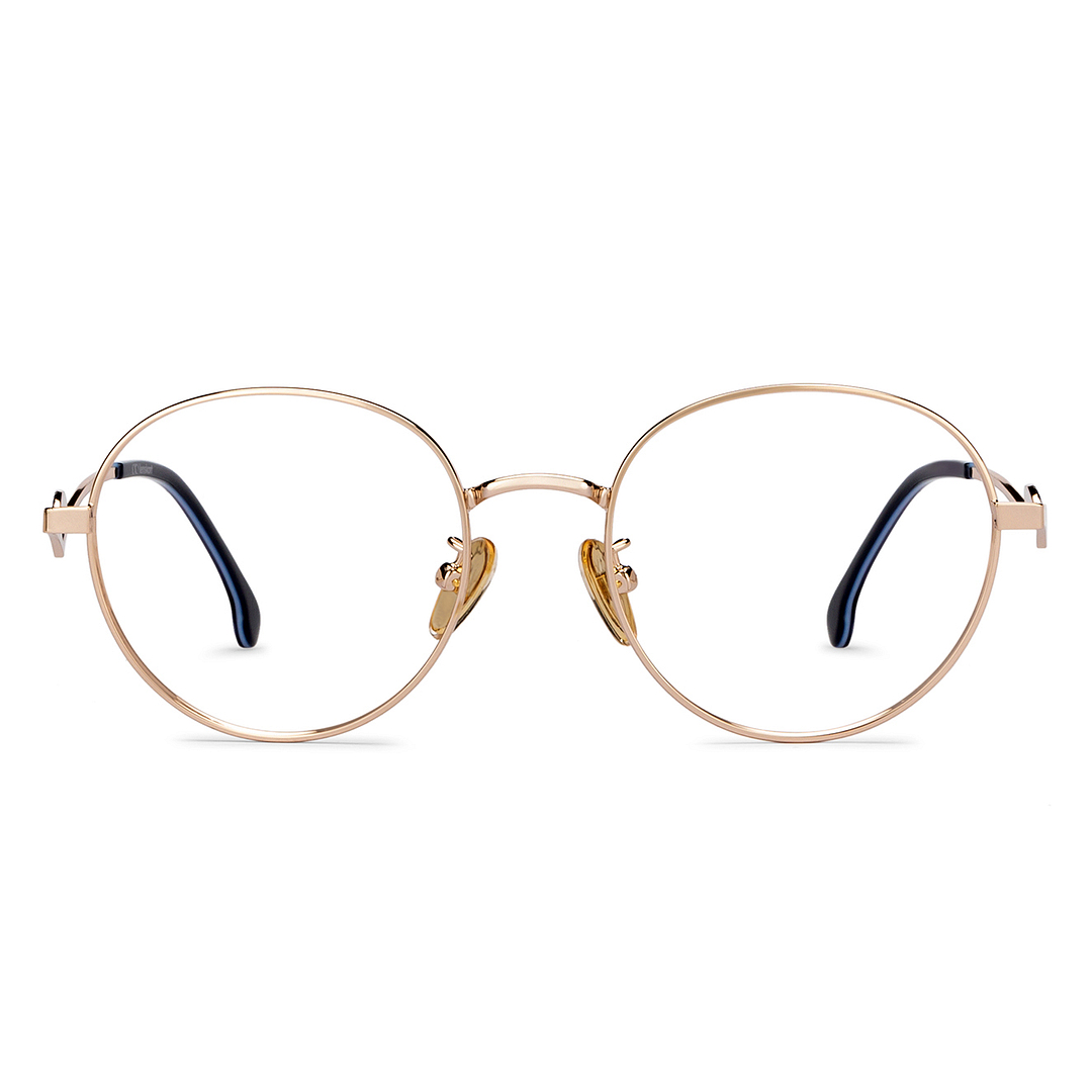 Lenskart Gold Full Rim Round right side