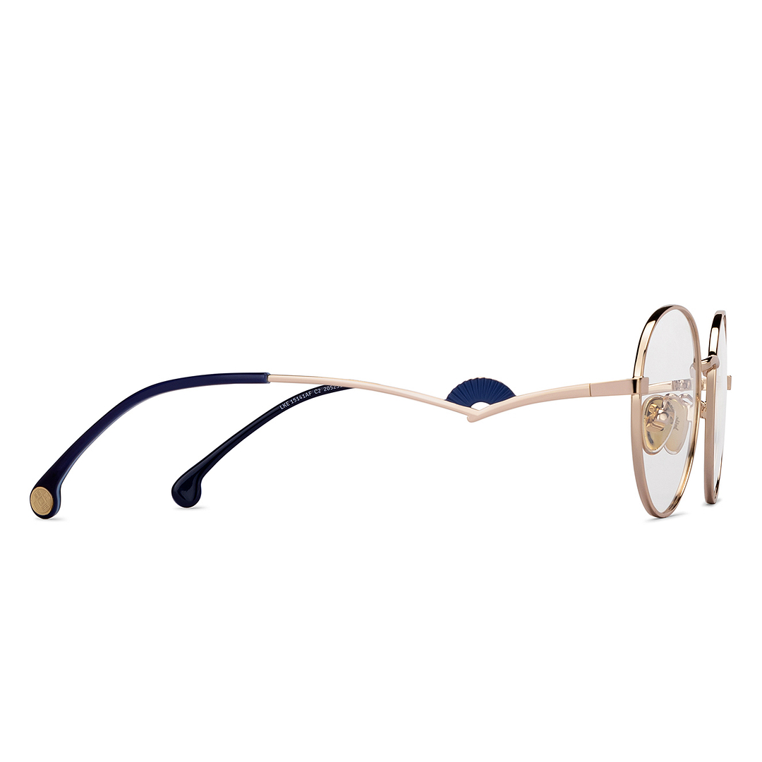 Lenskart Gold Full Rim Round left side