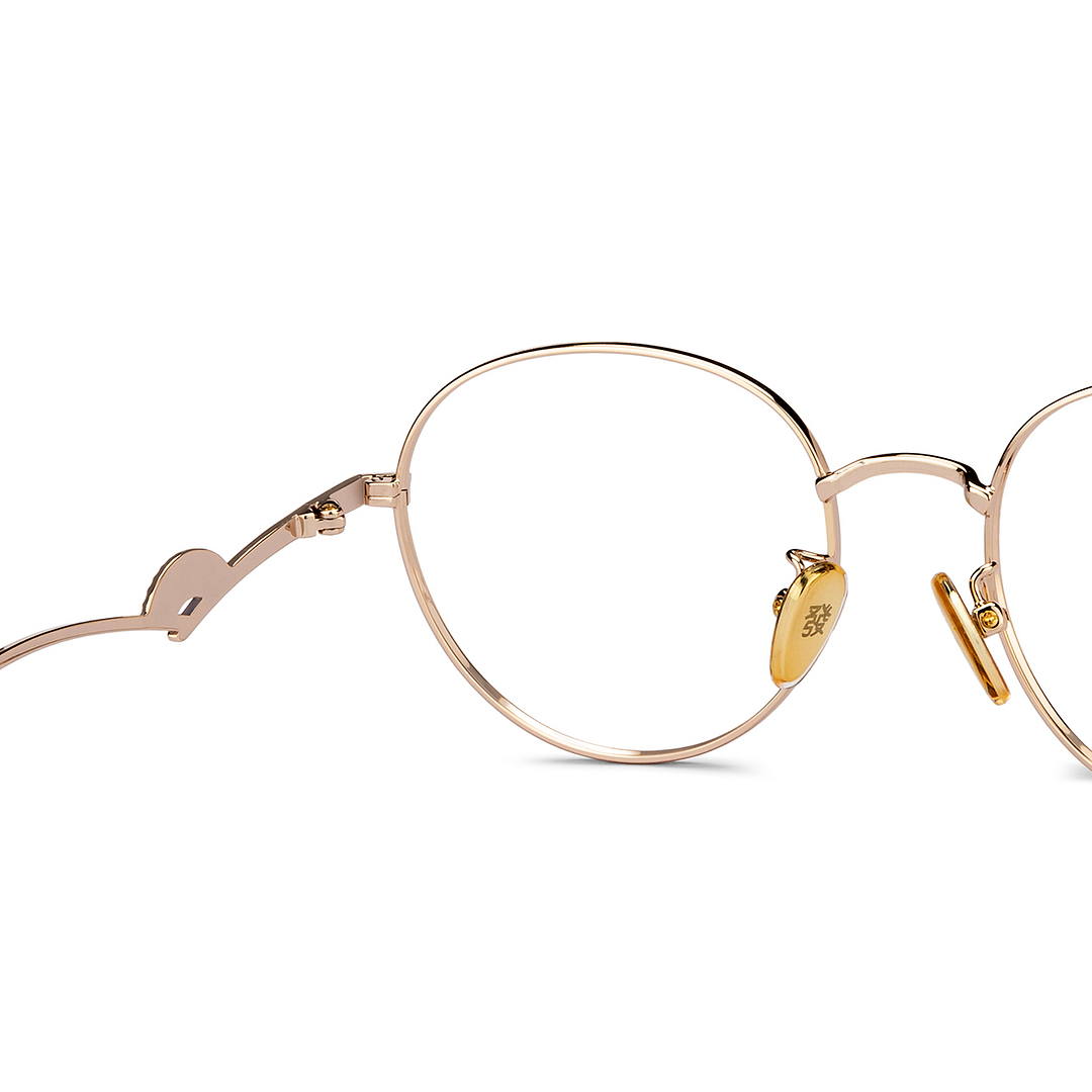 Lenskart Gold Full Rim Round right side