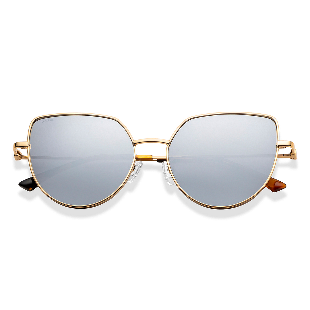 Lenskart Gold Full Rim Cat Eye left side