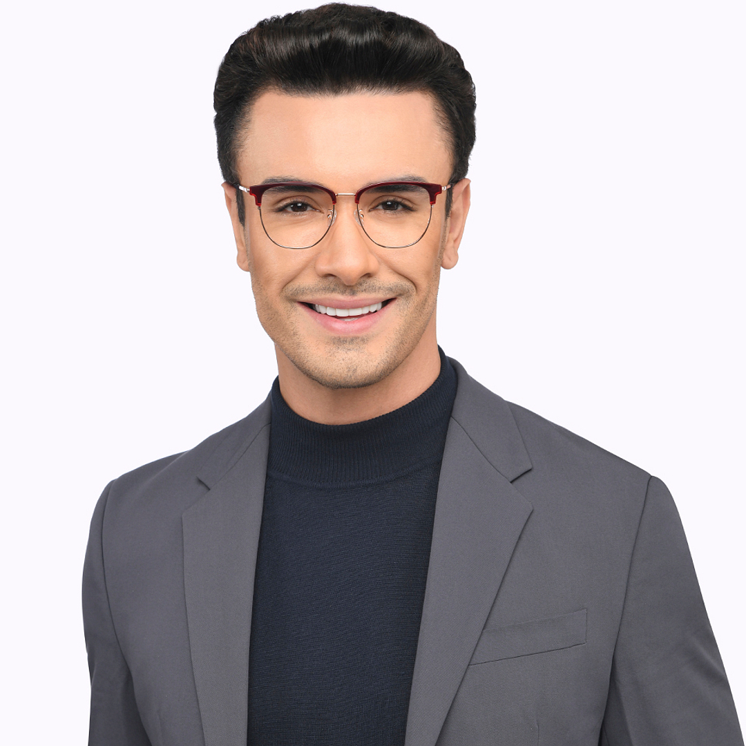 Lenskart Gold Full Rim Cat Eye left side