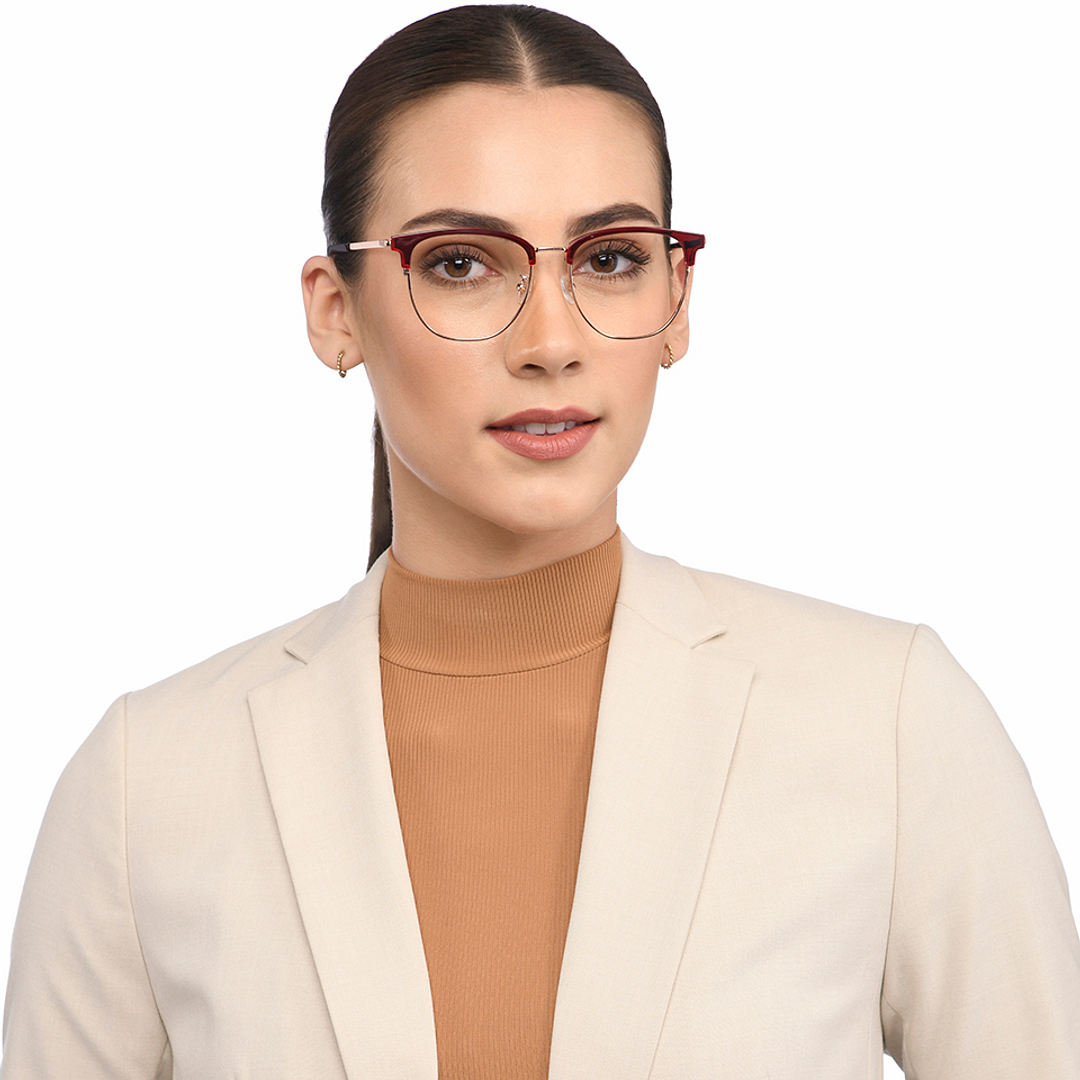 Lenskart Gold Full Rim Cat Eye left side