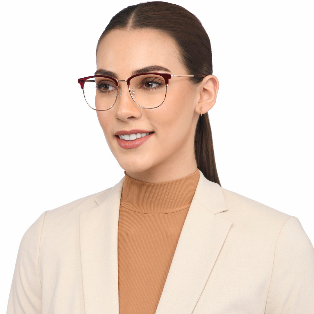 Lenskart Gold Full Rim Cat Eye right side