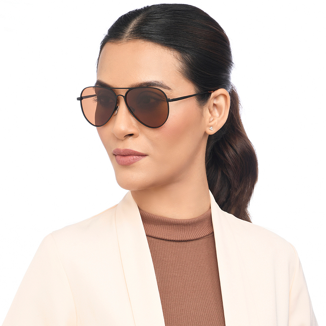 Vincent Chase Online Black Full Rim Aviator right side