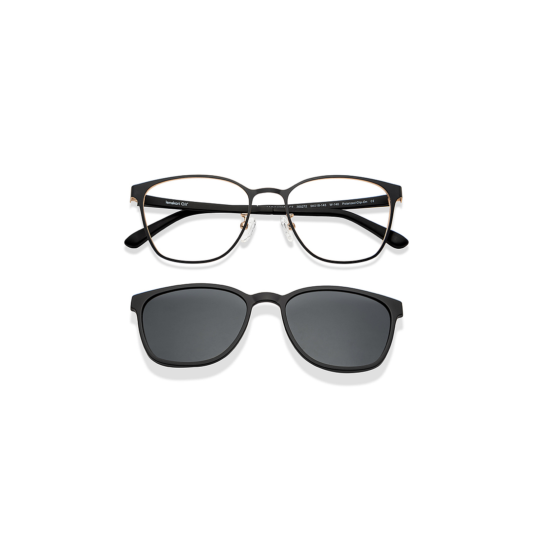 Lenskart Air Black Full Rim Square left side