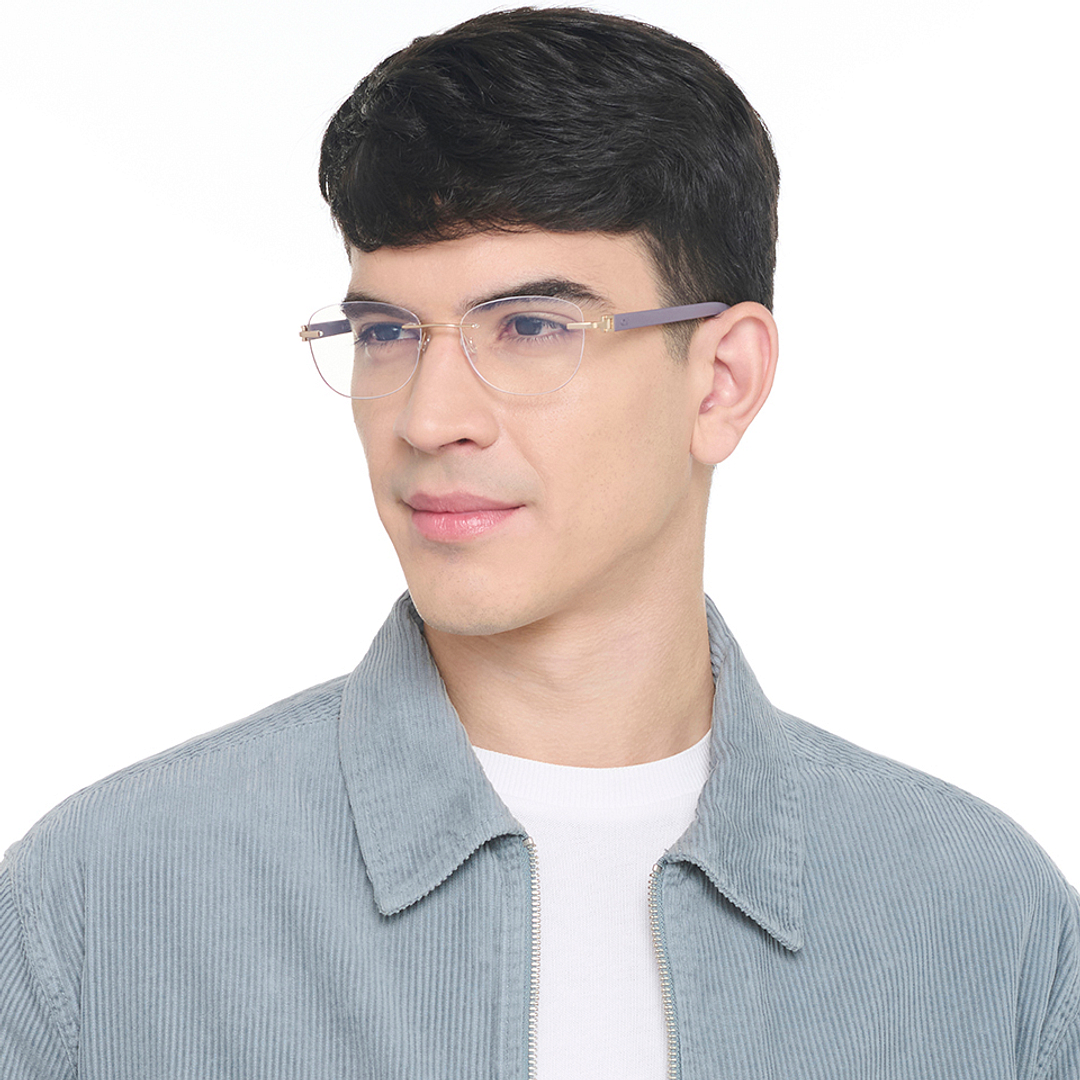 لينسكارت إير أونلاين ذهب بدون حافة دائري left side