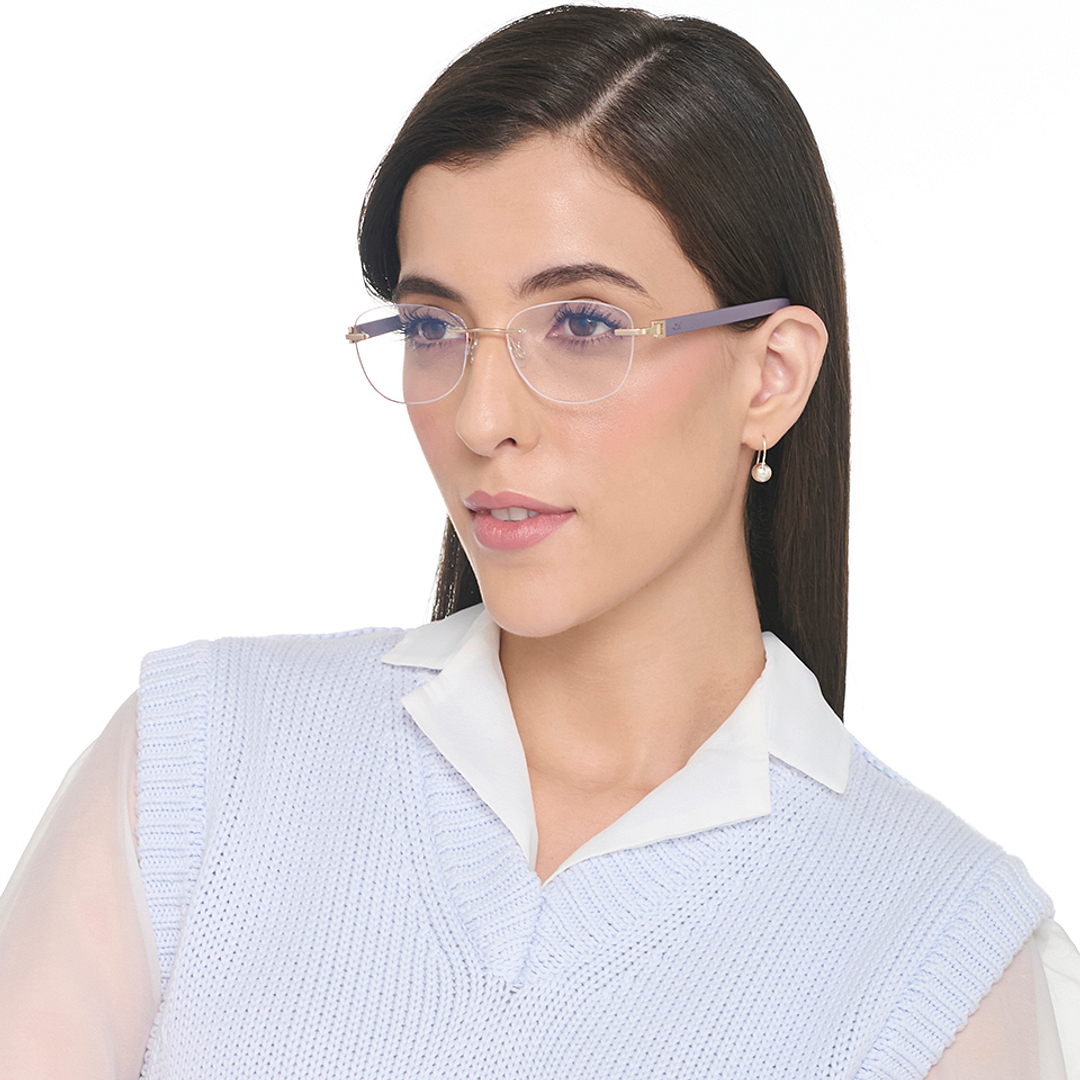 لينسكارت إير أونلاين ذهب بدون حافة دائري left side