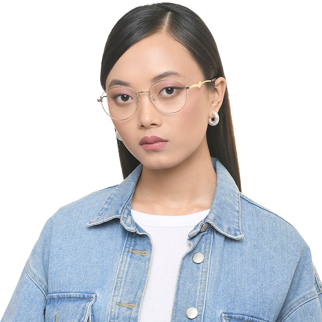 Lenskart Gold Full Rim Round left side