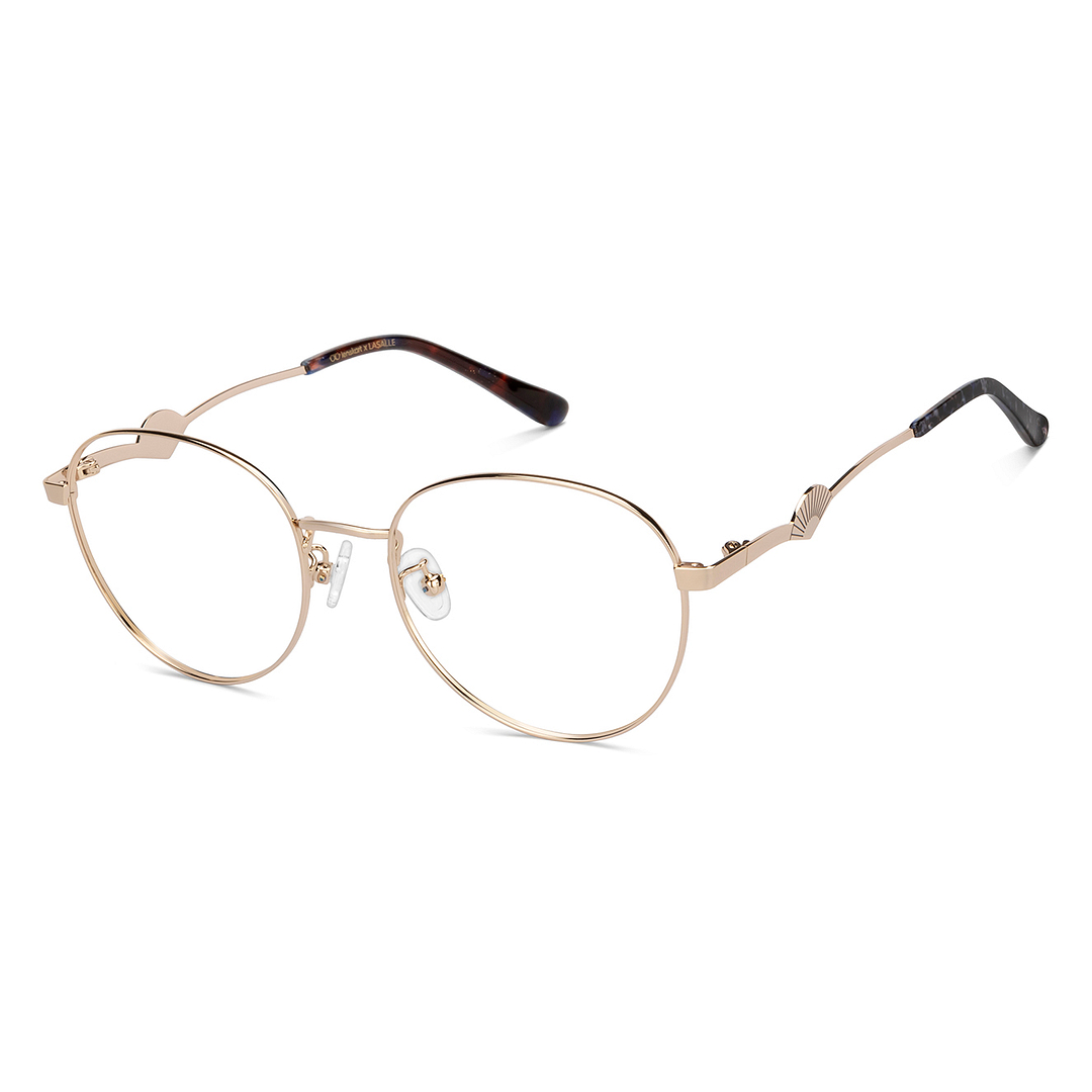 Lenskart Gold Full Rim Round right side