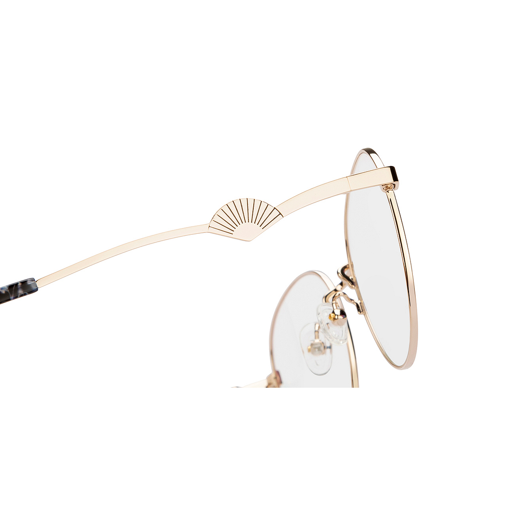 Lenskart Gold Full Rim Round right side