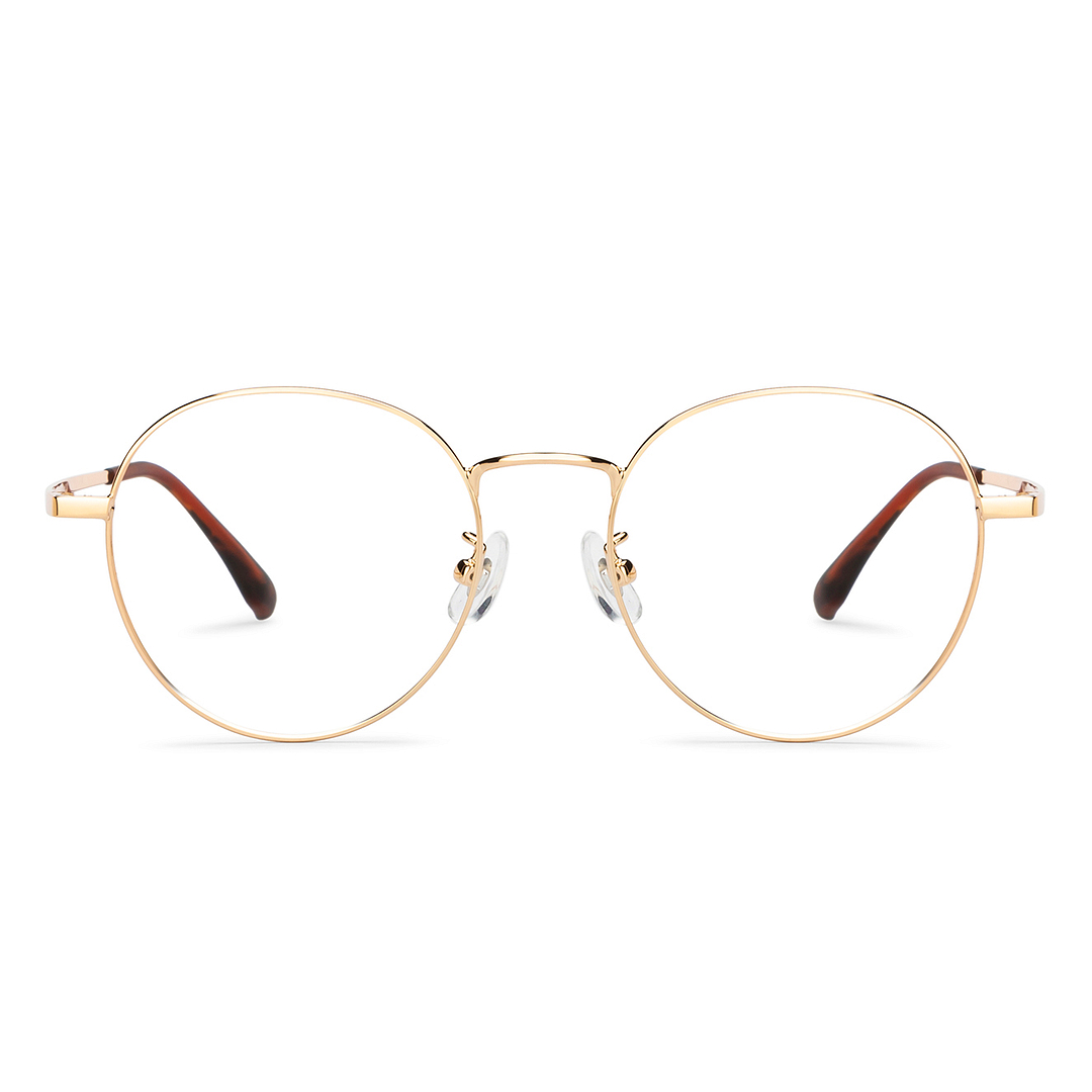 Lenskart Air Gold Full Rim Round right side