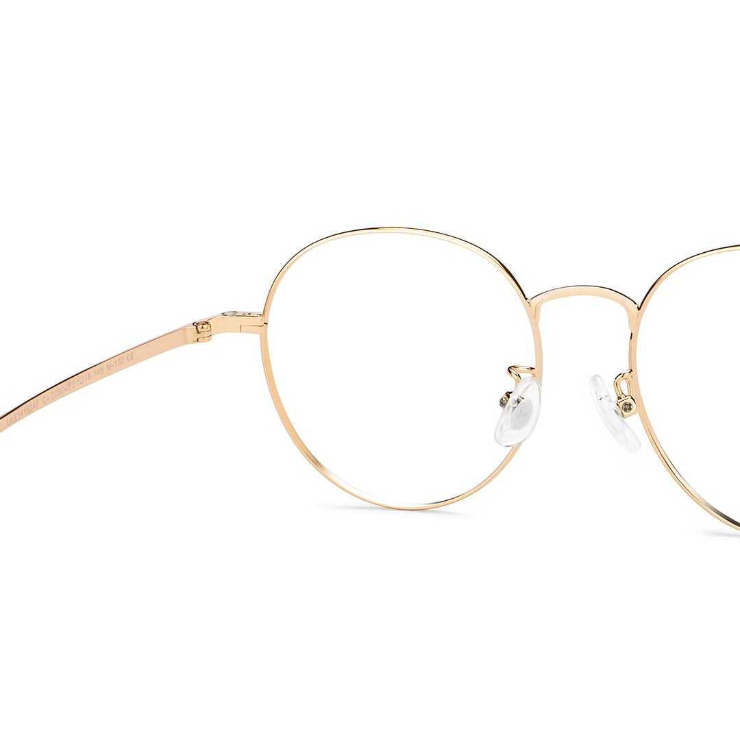 Lenskart Air Gold Full Rim Round right side