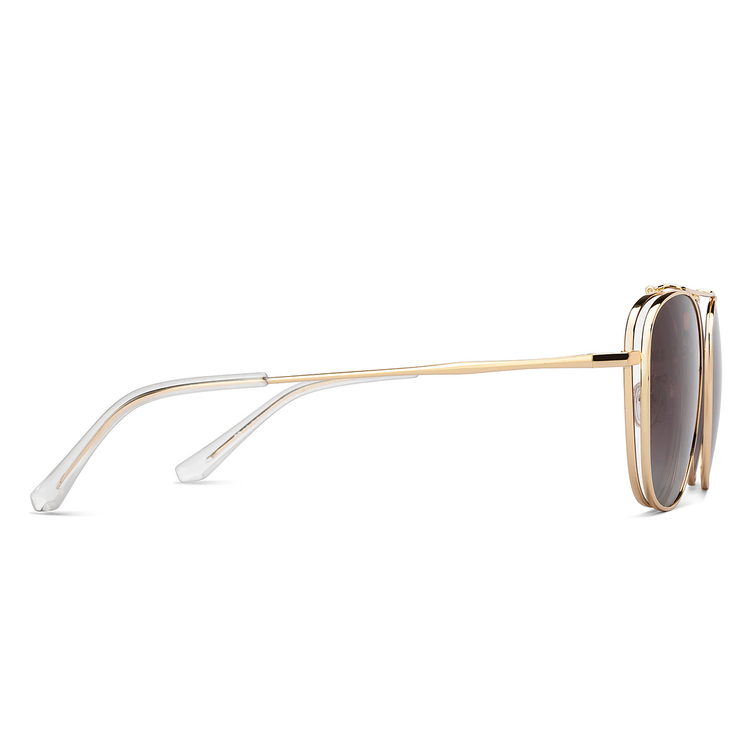 Lenskart Air Gold Full Rim Aviator right side