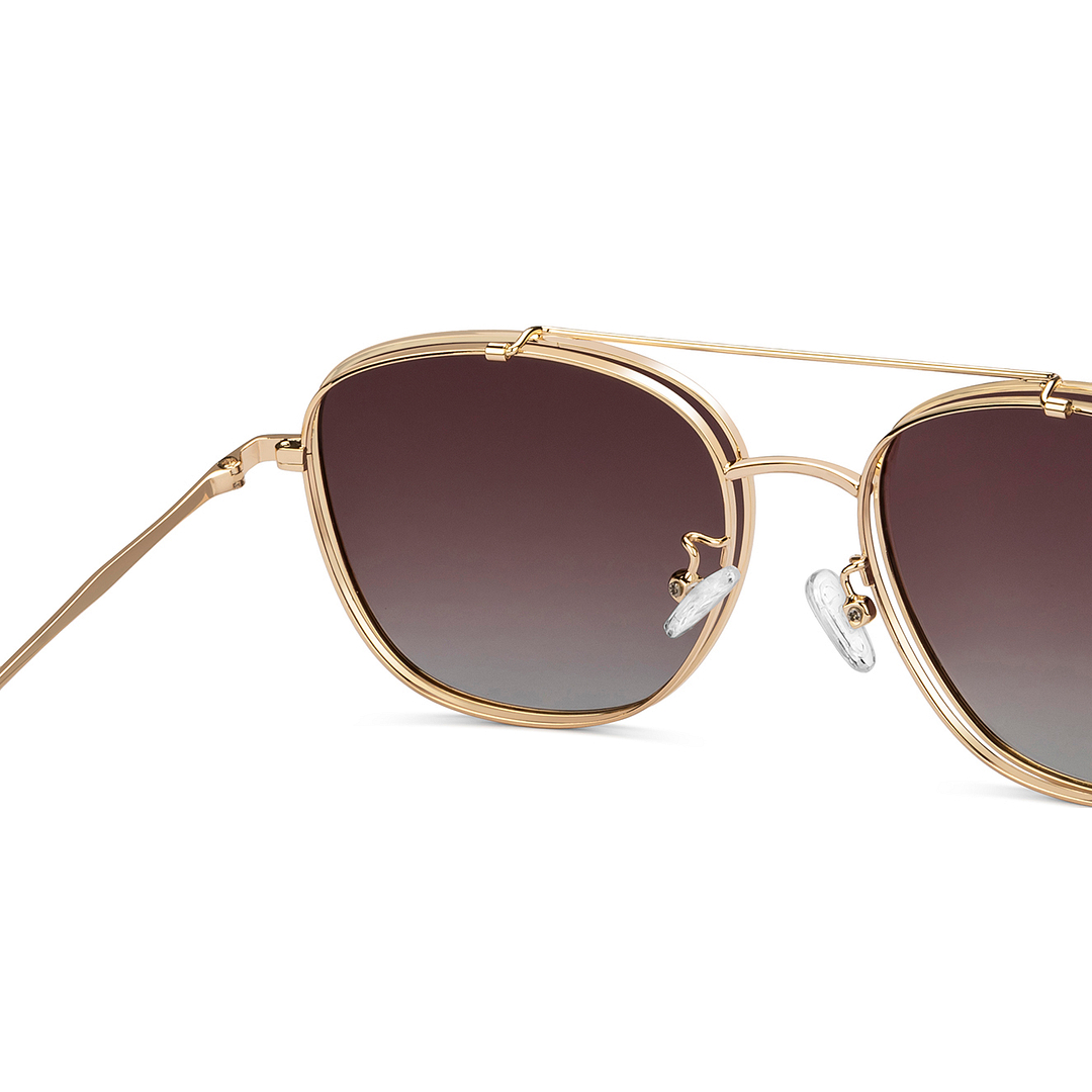 Lenskart Air Gold Full Rim Aviator right side